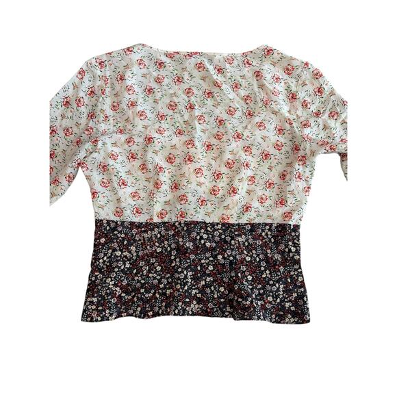 INTERMIX DORYLL 100% SILK FLORAL BLOUSE NWOT SIZE 8 - Picture 6 of 10